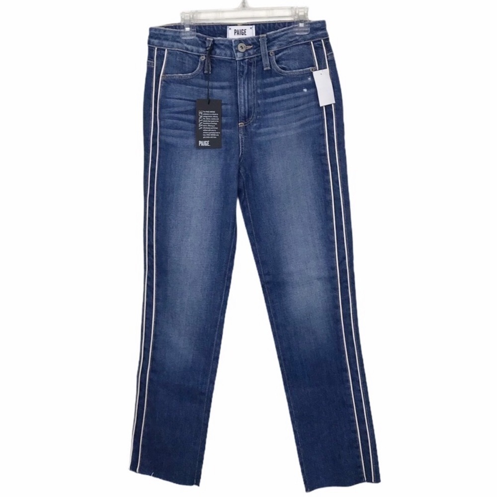Paige Hoxton Straight Ankle High Rise Jeans